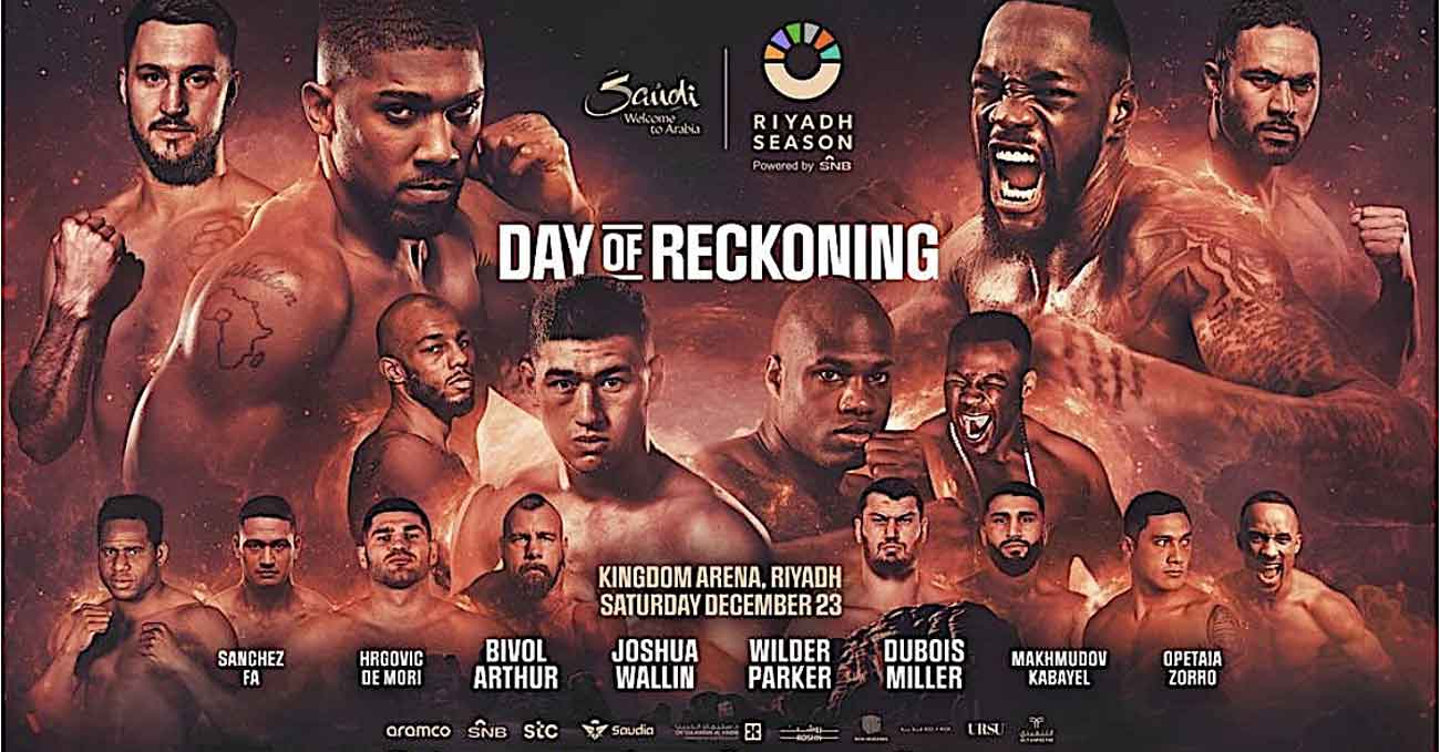 Poster of Joshua vs Wallin and Wilder vs Parker 2023-12-23