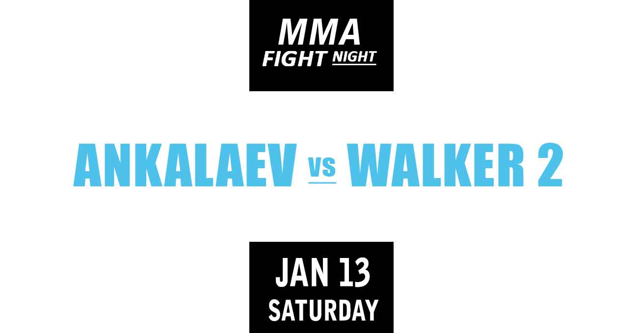 Magomed Ankalaev vs Johnny Walker 2 full fight video UFC Vegas 84 poster by ATBF