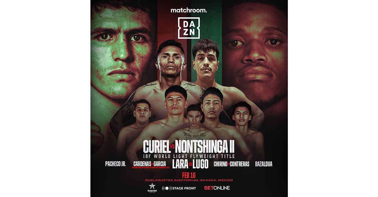 Adrian Curiel vs Sivenathi Nontshinga 2 full fight video poster 2024-02-16