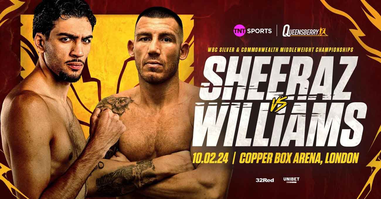 Hamzah Sheeraz vs Liam Williams full fight video poster 2024-02-10