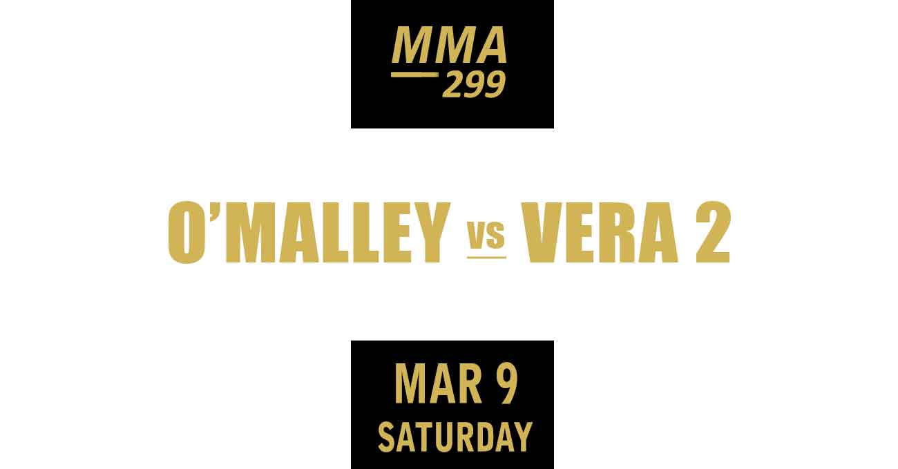 Sean O'Malley vs Marlon Vera 2 full fight video UFC 299 poster by ATBF