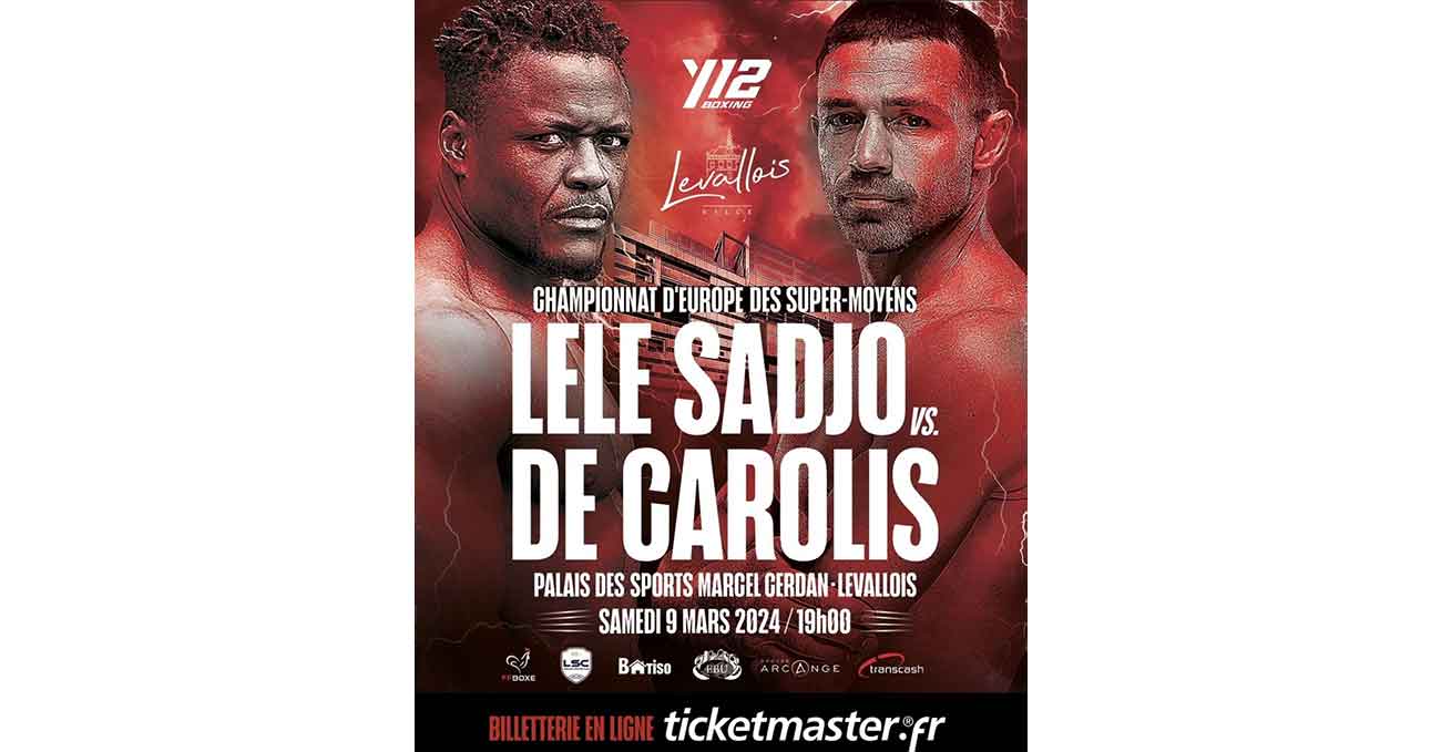 Kevin Lele Sadjo vs Giovanni De Carolis full fight video poster 2024-03-09