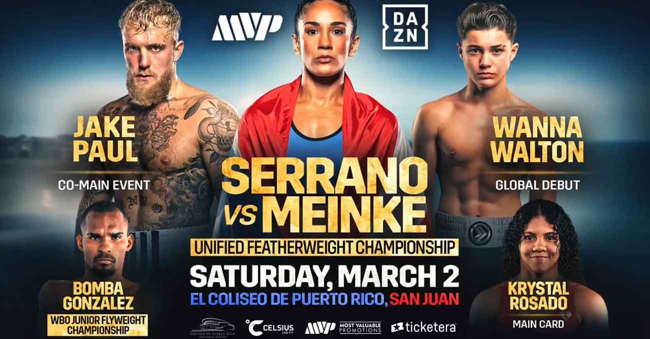 Amanda Serrano vs Nina Meinke full fight video poster 2024-03-02