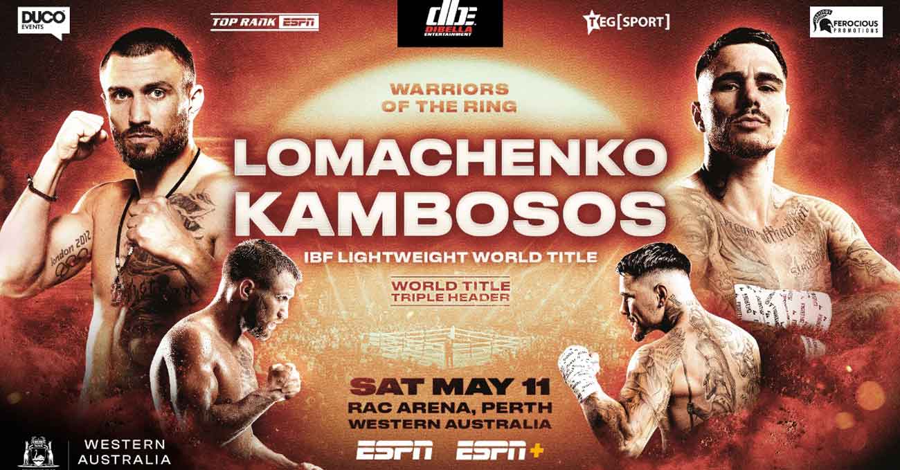 Vasyl Lomachenko vs George Kambosos Jr full fight video poster 2024-05-12