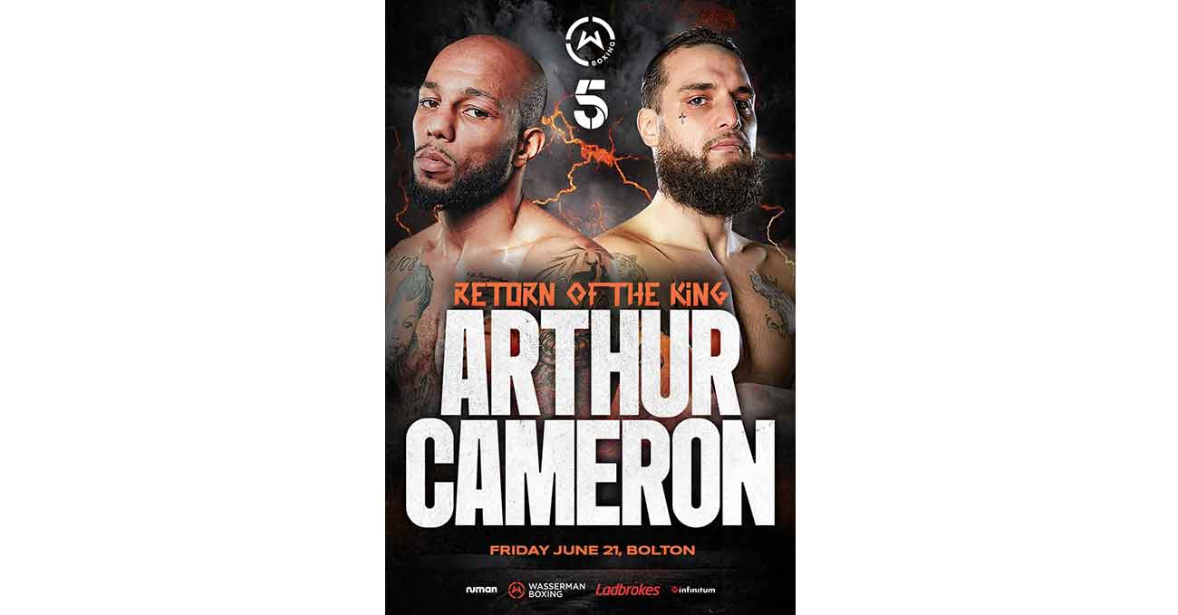 Lyndon Arthur vs Liam Cameron full fight video poster 2024-06-21