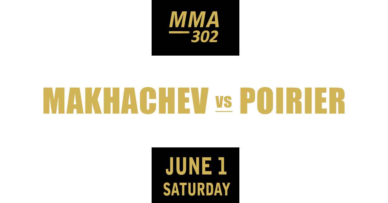 Islam Makhachev vs Dustin Poirier full fight video UFC 302 poster by ATBF