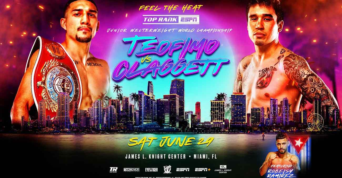 Teofimo Lopez vs Steve Claggett full fight video poster 2024-06-29