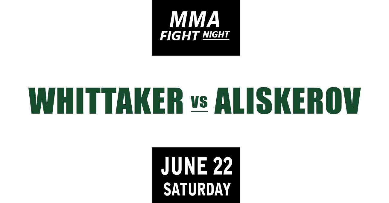Robert Whittaker vs Ikram Aliskerov full fight video UFC on ABC 6 poster by ATBF
