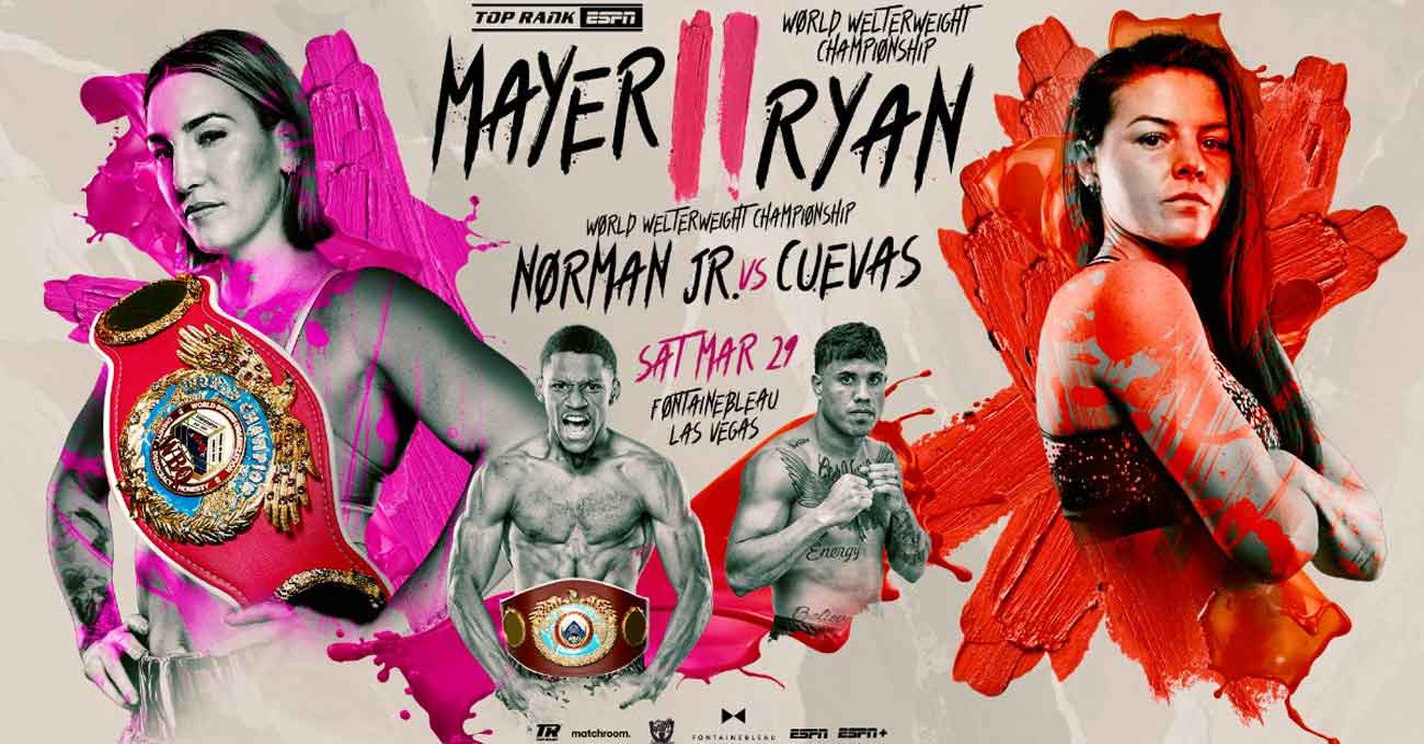 Mikaela Mayer vs Sandy Ryan 2 full fight video poster 2025-03-29