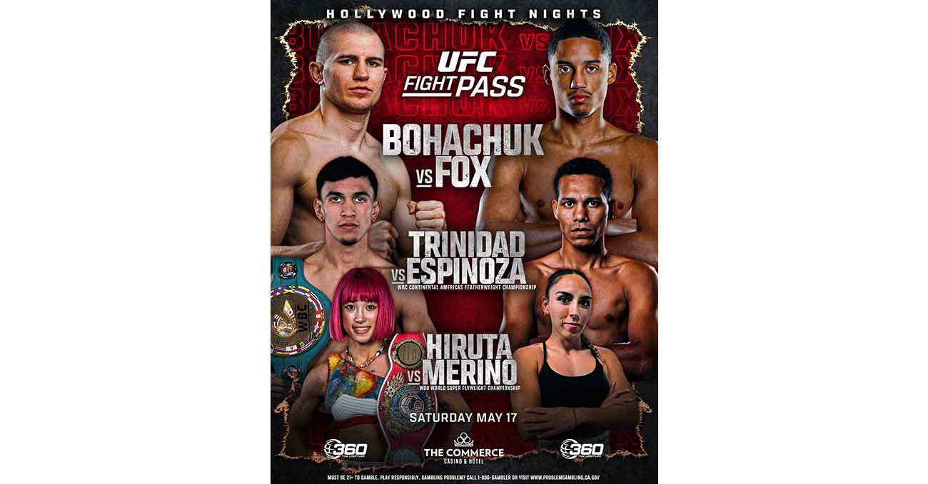 Serhii Bohachuk vs Mykal Fox full fight video poster 2025-05-17