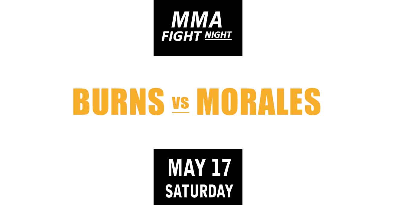 Gilbert Burns vs Michael Morales full fight video UFC Vegas 106 poster by ATBF