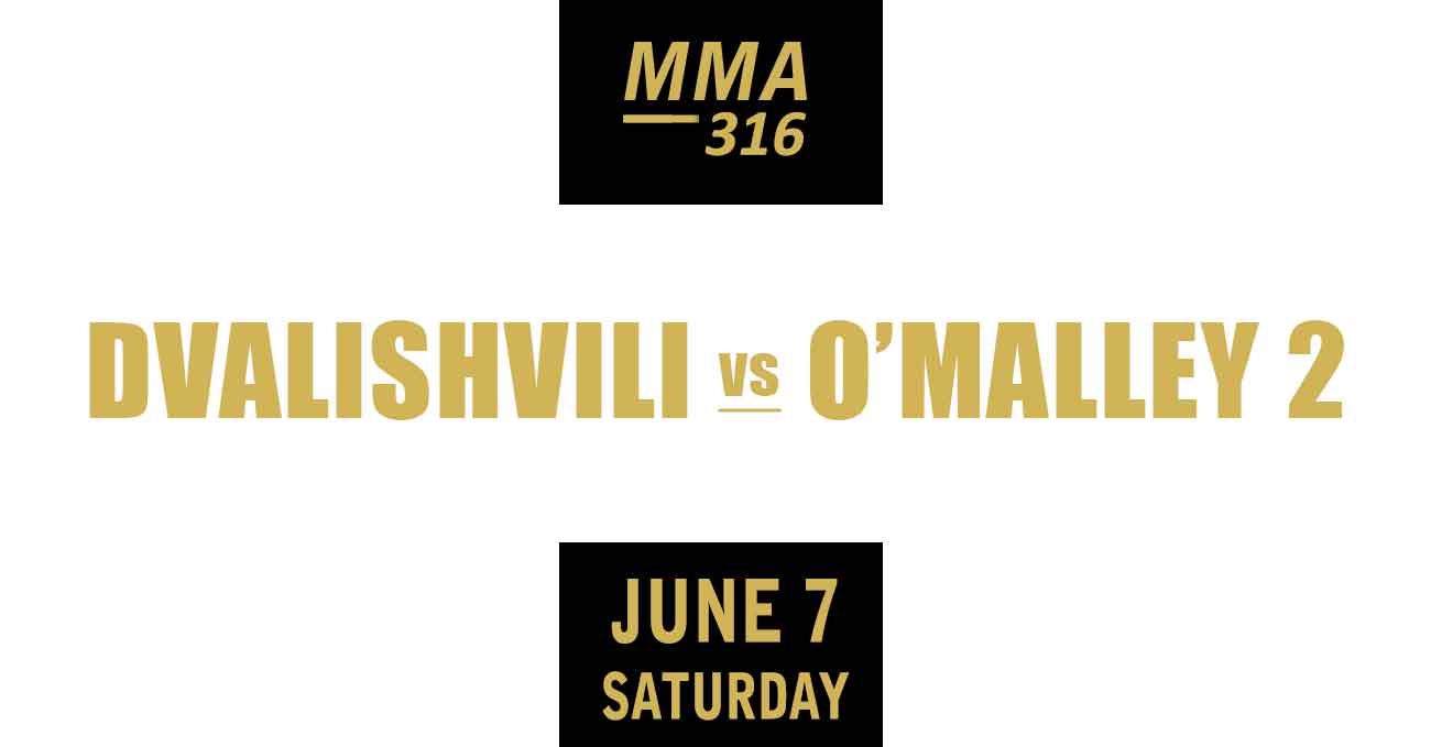 Merab Dvalishvili vs Sean O'Malley 2 full fight video UFC 316 poster by ATBF