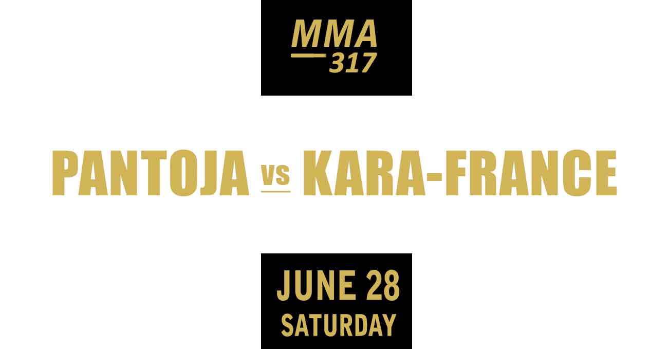 Alexandre Pantoja vs Kai Kara-France full fight video UFC 317 poster by ATBF