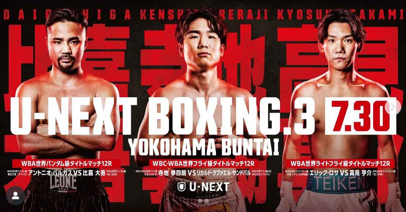 Kenshiro Teraji vs Ricardo Rafael Sandoval full fight video poster 2025-07-30