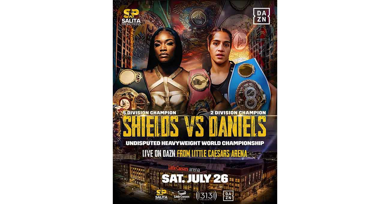 Claressa Shields vs Lani Daniels full fight video poster 2025-07-26