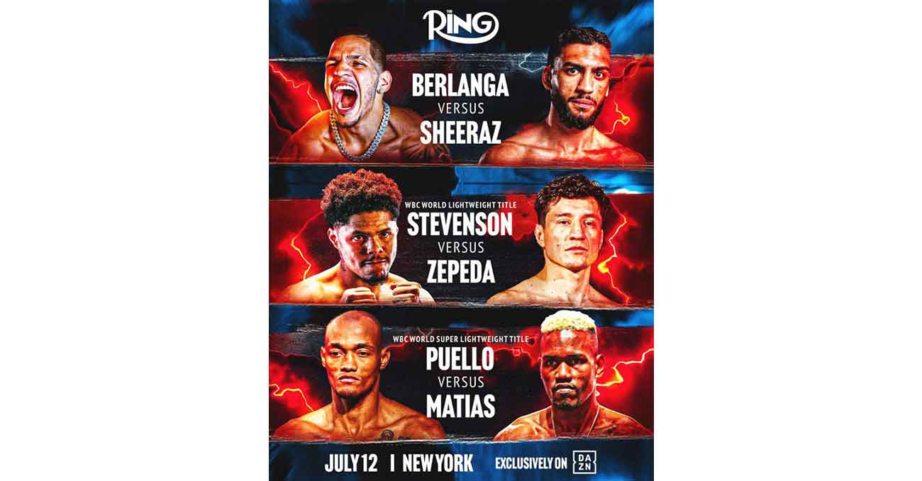 Shakur Stevenson vs William Zepeda full fight video poster 2025-07-12