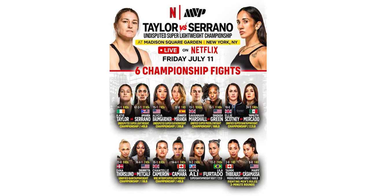 Katie Taylor vs Amanda Serrano 3 full fight video poster 2025-07-11