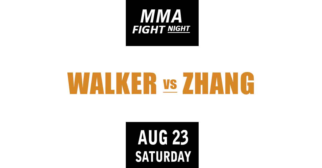 Johnny Walker vs Mingyang Zhang full fight video UFC Fight Night 257 poster by ATBF
