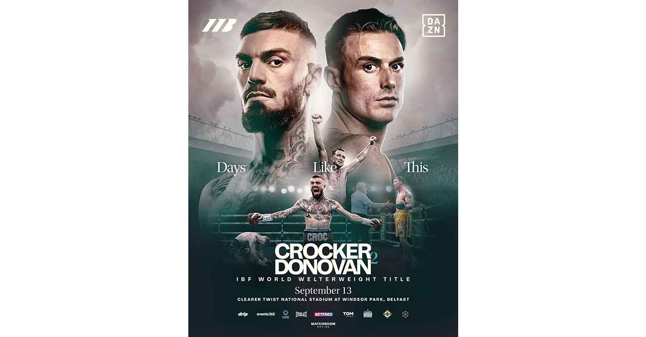 Lewis Crocker vs Paddy Donovan 2 full fight video poster 2025-09-13