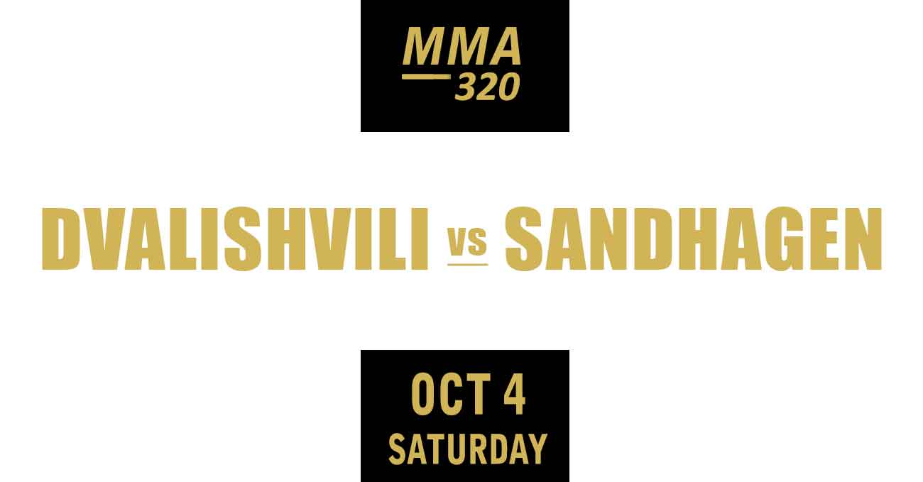 Merab Dvalishvili vs Cory Sandhagen full fight video UFC 320 poster by ATBF