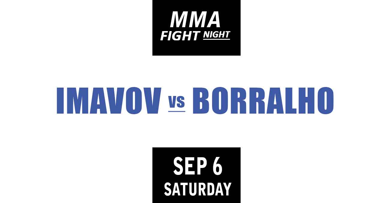 Nassourdine Imavov vs Caio Borralho full fight video UFC Fight Night 258 poster by ATBF