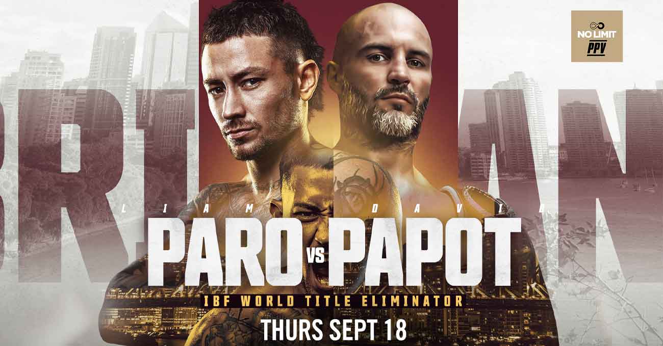 Liam Paro vs David Papot full fight video poster 2025-09-18