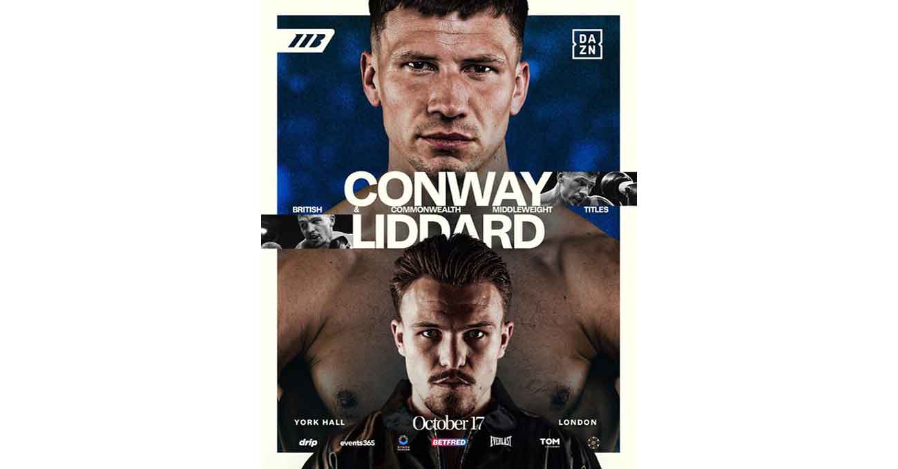 Kieron Conway vs George Liddard full fight video poster 2025-10-17