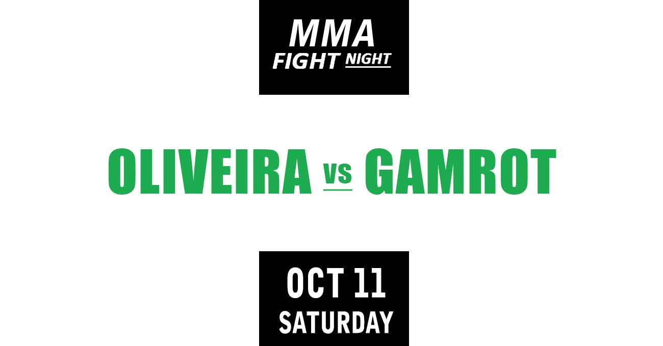 Charles Oliveira vs Mateusz Gamrot full fight video UFC Fight Night 261 poster by ATBF
