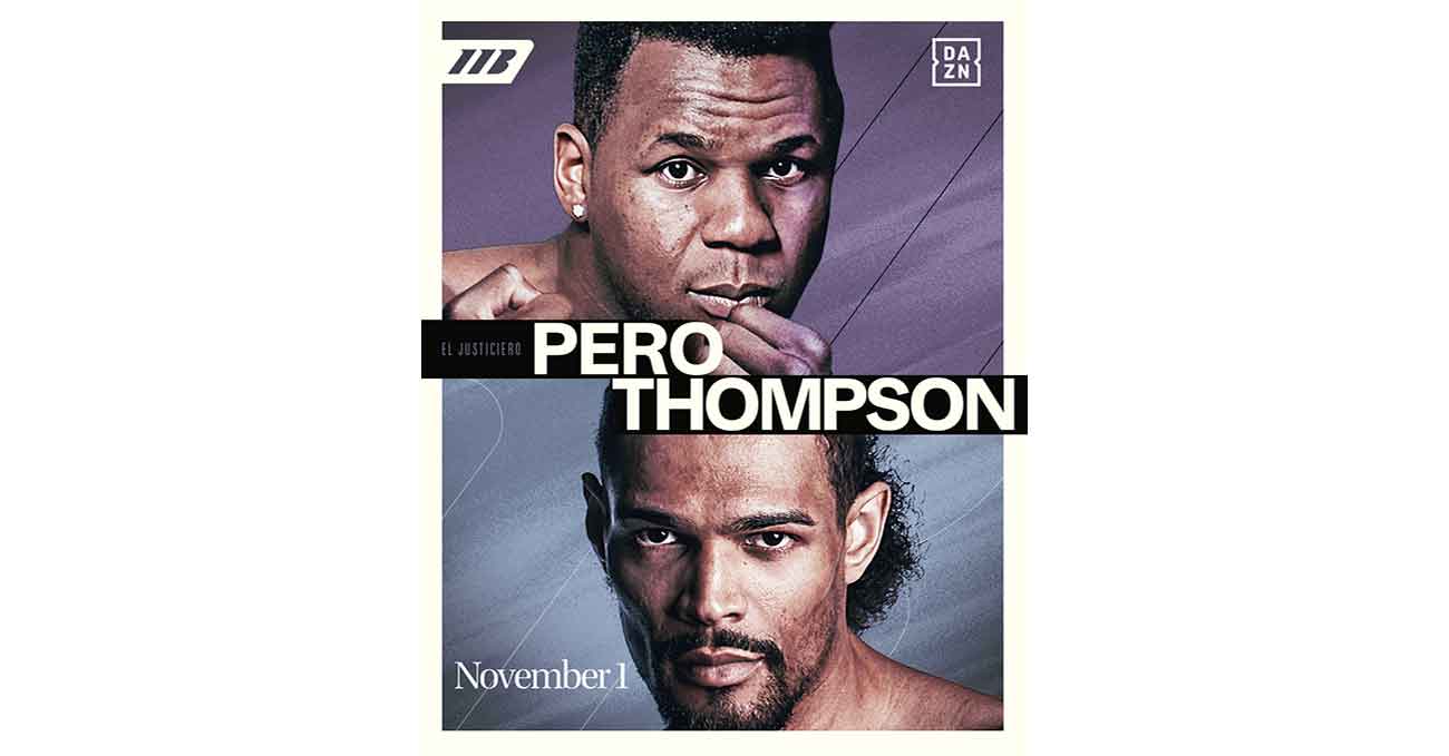Lenier Pero vs Jordan Thompson full fight video poster 2025-11-01