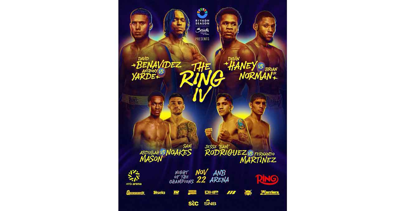 David Benavidez vs Anthony Yarde full fight video poster 2025-11-22