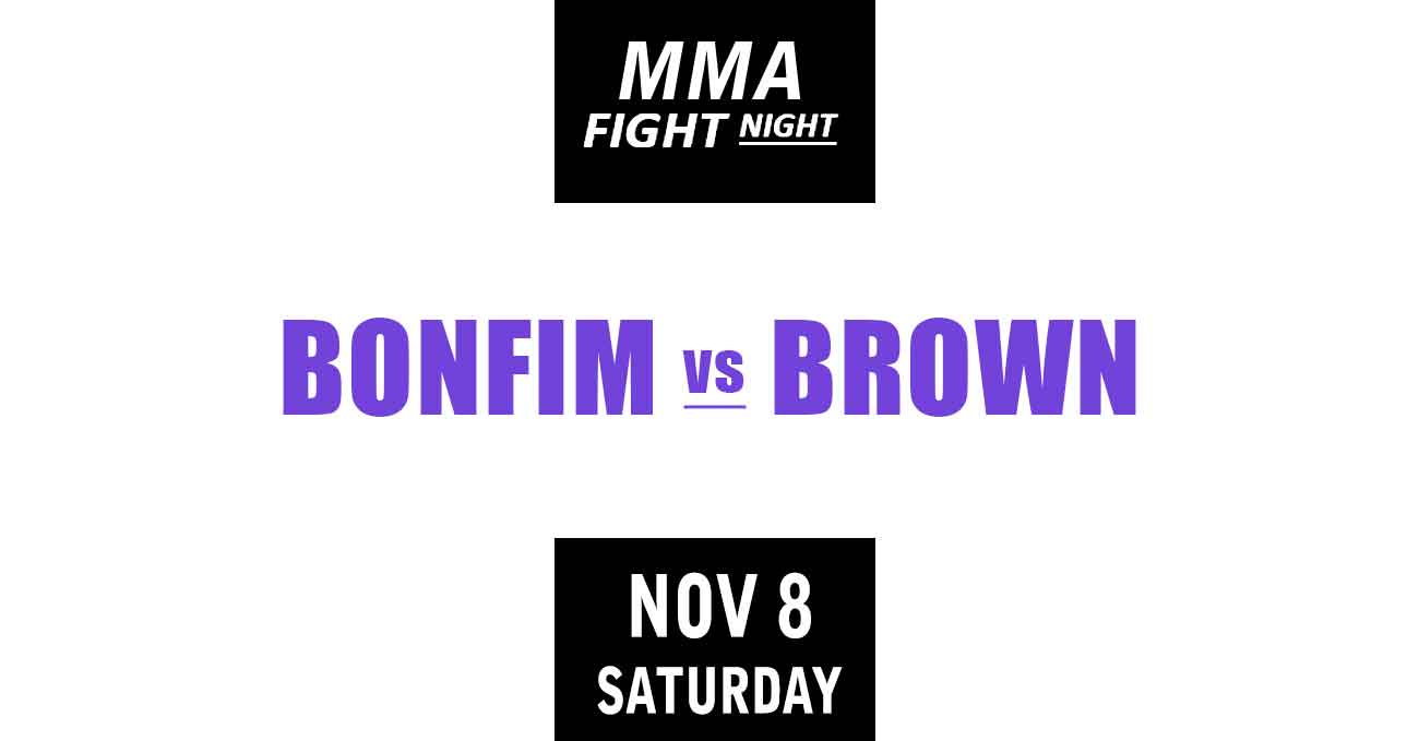 Gabriel Bonfim vs Randy Brown full fight video UFC Vegas 111 poster by ATBF