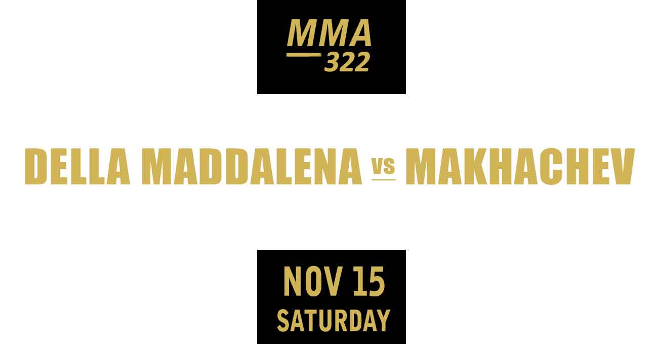Jack Della Maddalena vs Islam Makhachev full fight video UFC 322 poster by ATBF