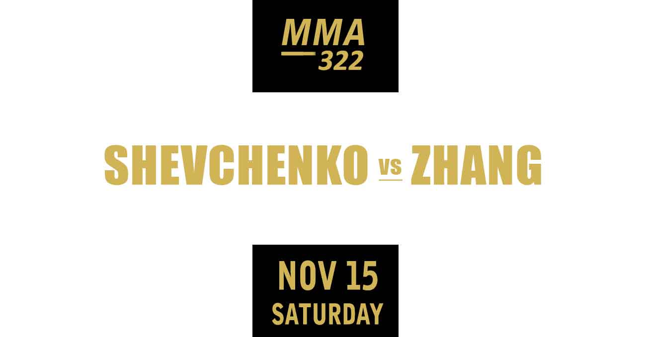 Valentina Shevchenko vs Weili Zhang full fight video UFC 322 poster by ATBF