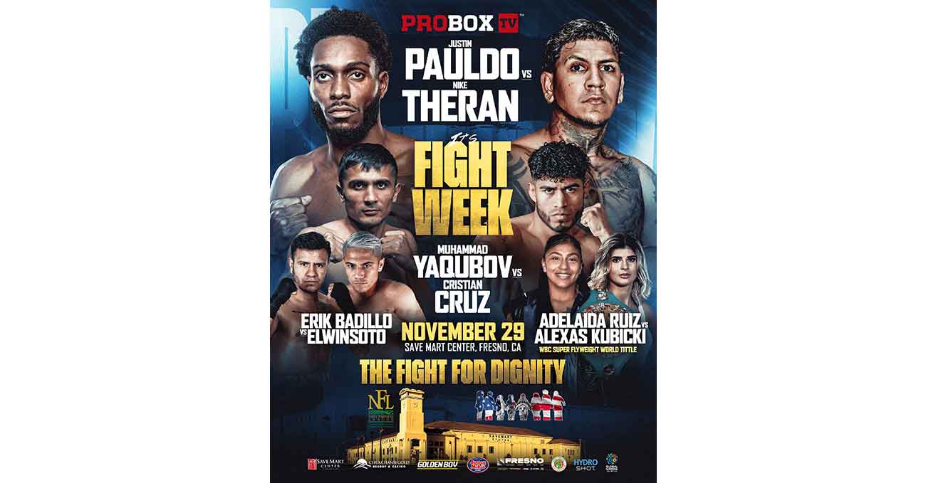 Muhammad Yaqubov vs Cristian Cruz Chacon full fight video poster 2025-11-29
