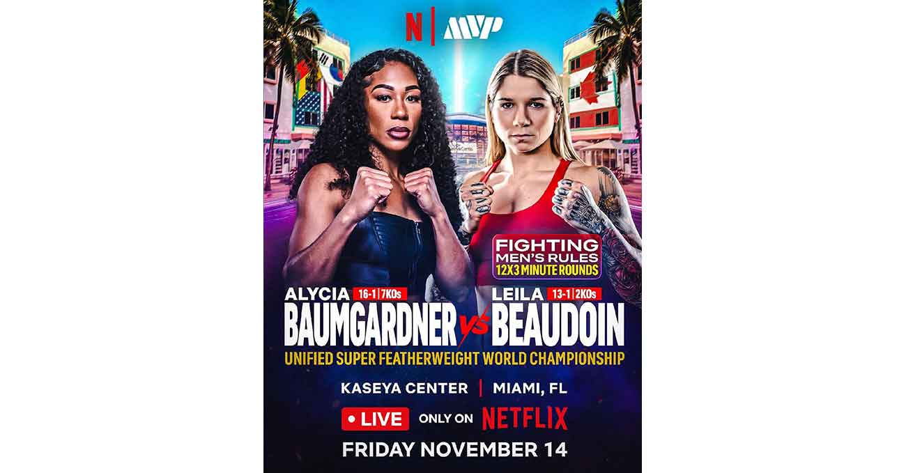 Alycia Baumgardner vs Leila Beaudoin full fight video poster 2025-12-19