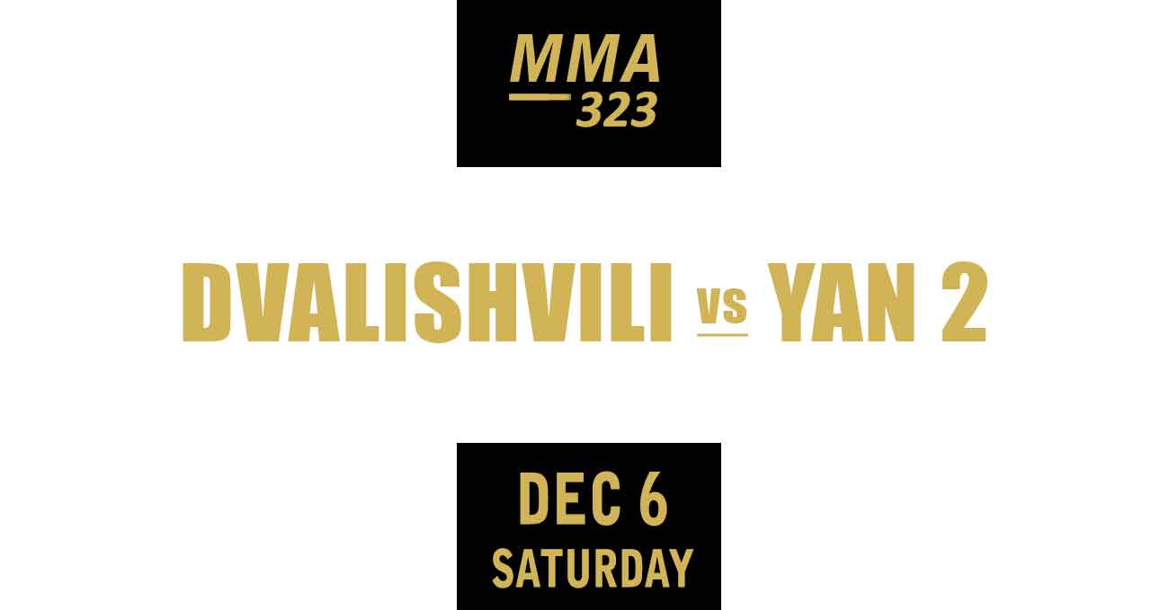 Merab Dvalishvili vs Petr Yan 2 full fight video UFC 323 poster by ATBF