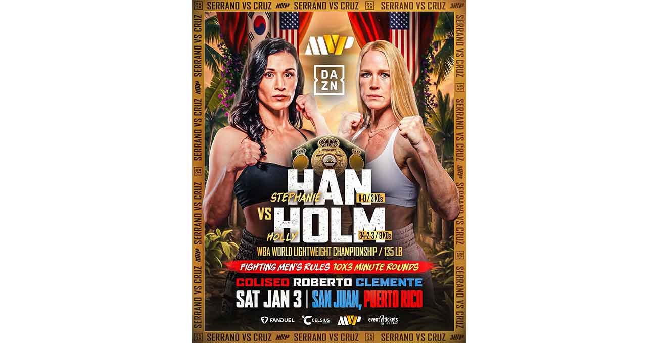 Stephanie Han vs Holly Holm full fight video poster 2026-01-03