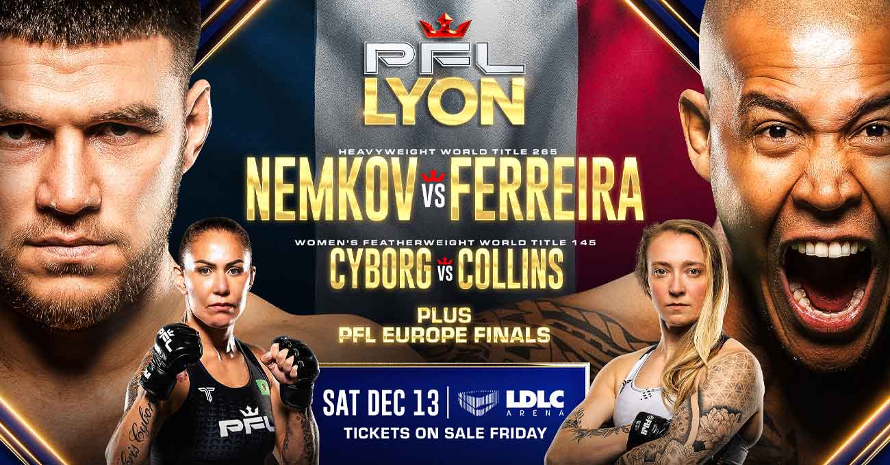 Vadim Nemkov vs Renan Ferreira full fight video PFL 4 2025 Finals poster