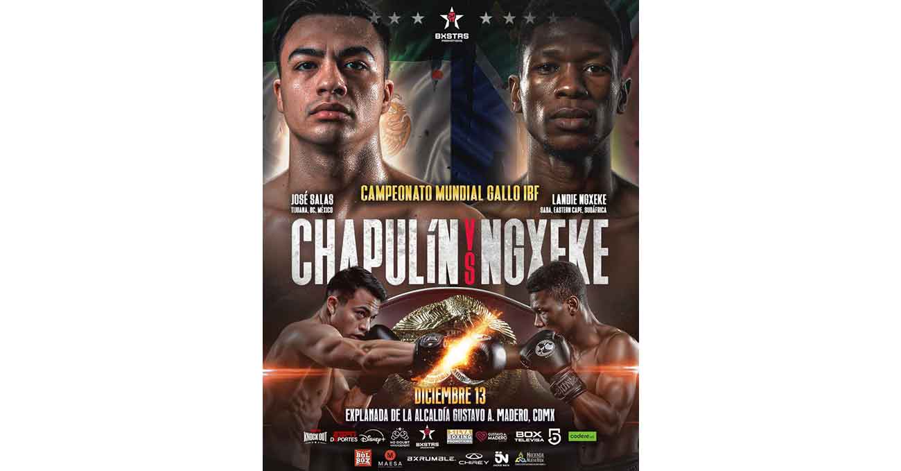 Landile Ngxeke vs Jose Salas Reyes full fight video poster 2025-12-13