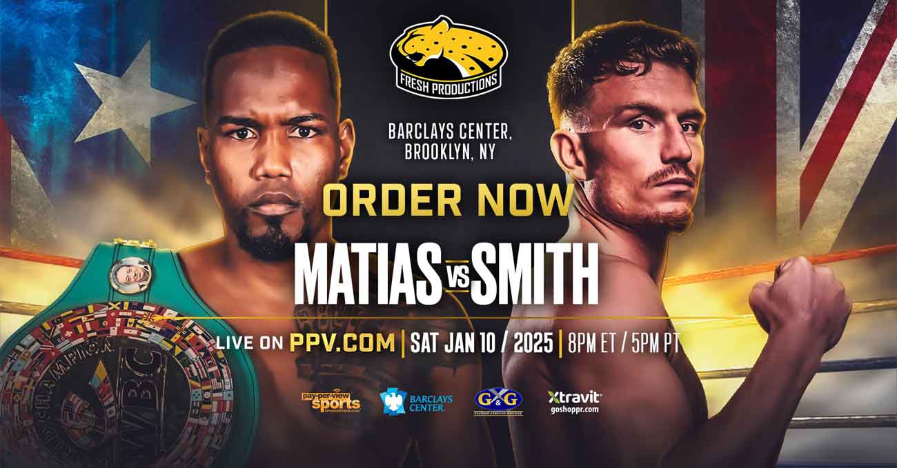 Subriel Matias vs Dalton Smith full fight video poster 2026-01-10