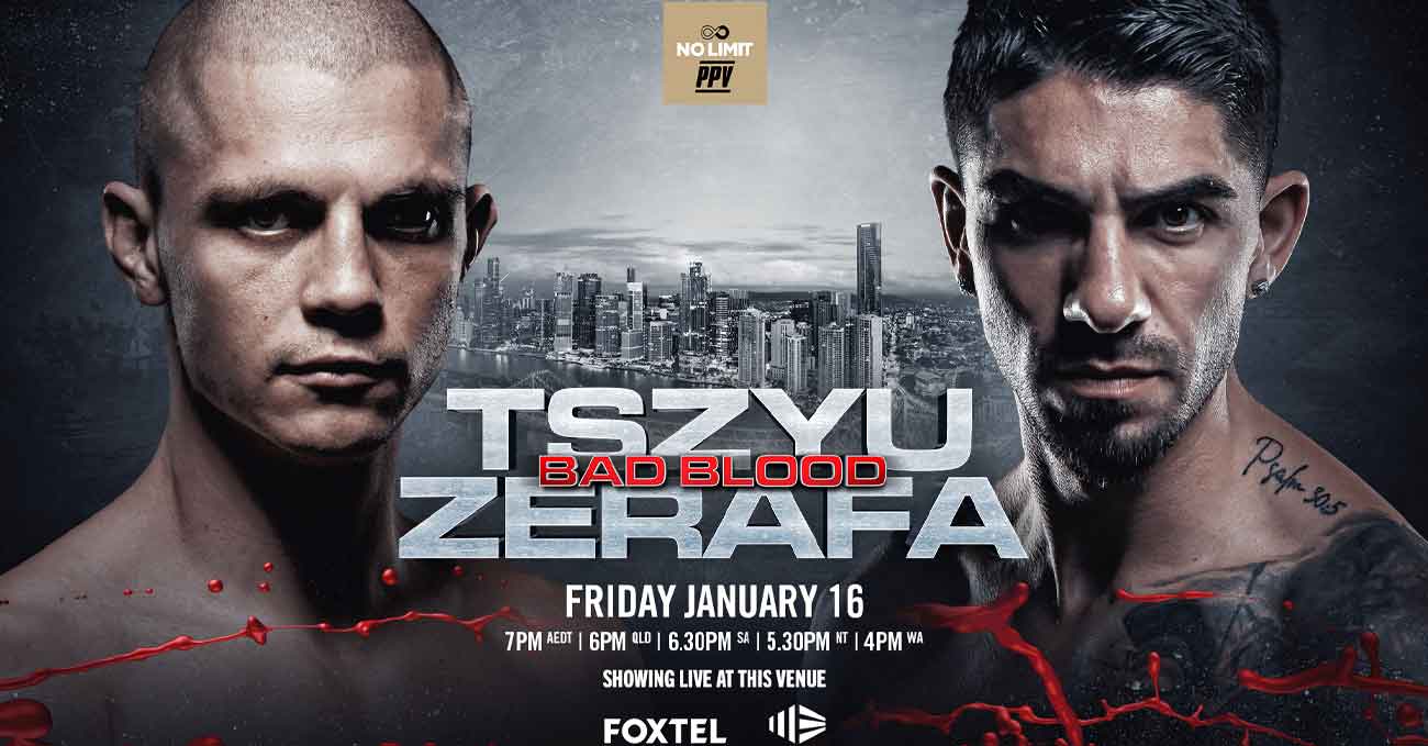 Nikita Tszyu vs Michael Zerafa full fight video poster 2026-01-16