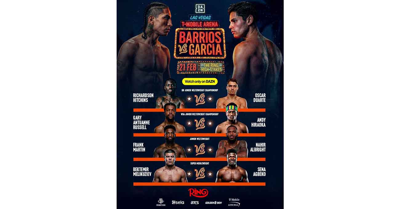 Mario Barrios vs Ryan Garcia full fight video poster 2026-02-21