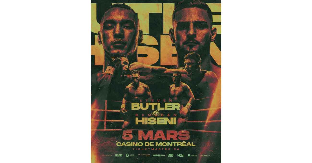 Steven Butler vs Ramadan Hiseni full fight video poster 2026-03-05