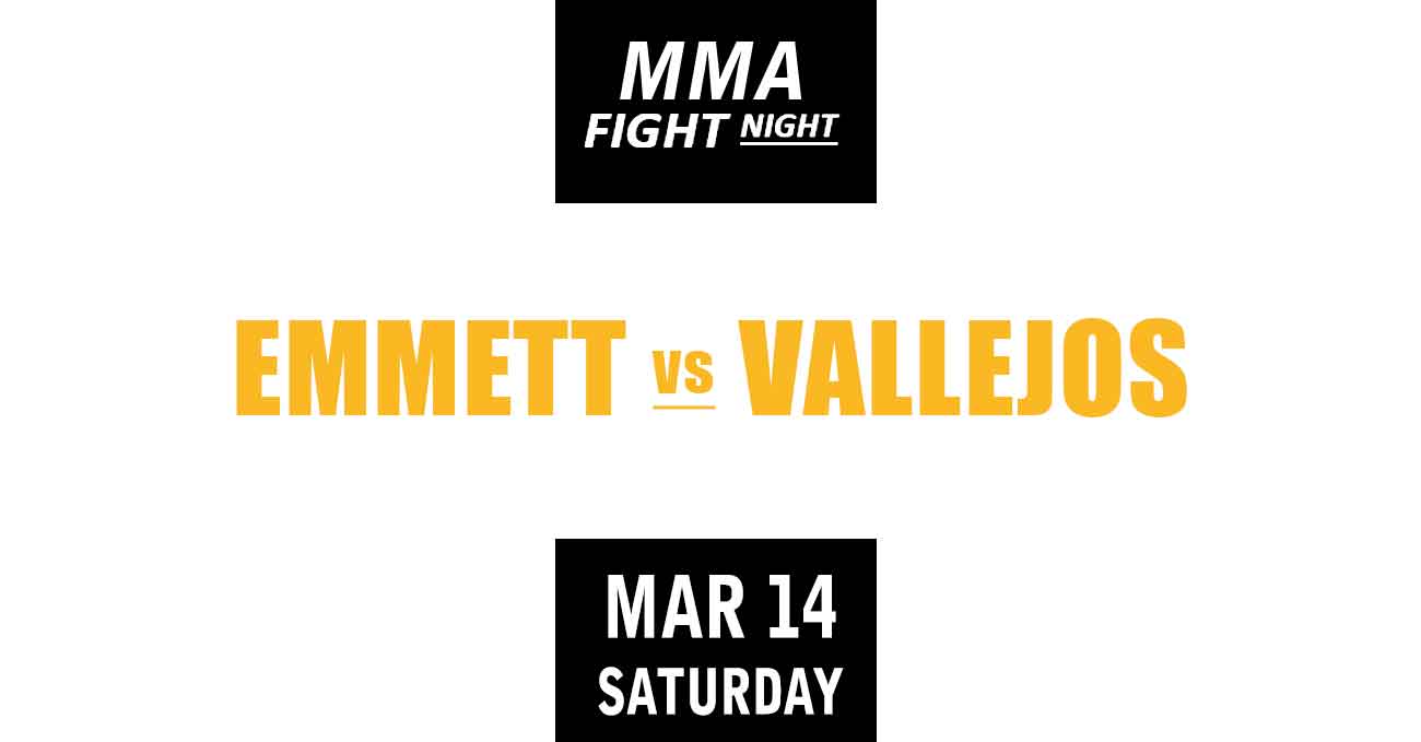 Josh Emmett vs Kevin Vallejos full fight video UFC Vegas 114 poster by ATBF