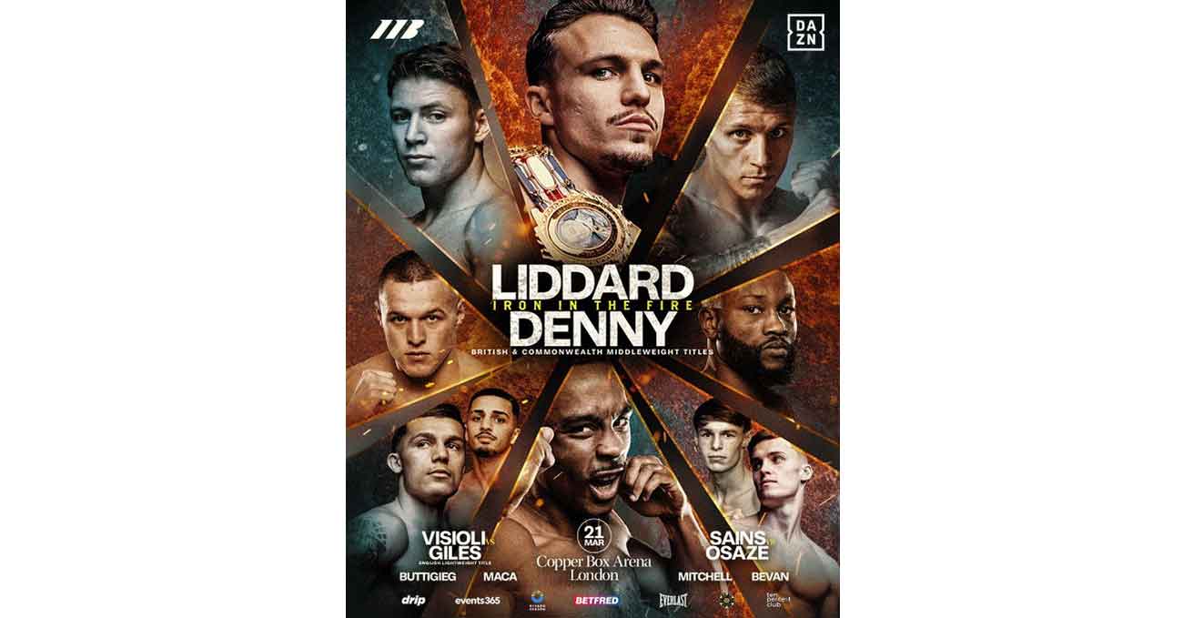 George Liddard vs Tyler Denny full fight video poster 2026-03-21