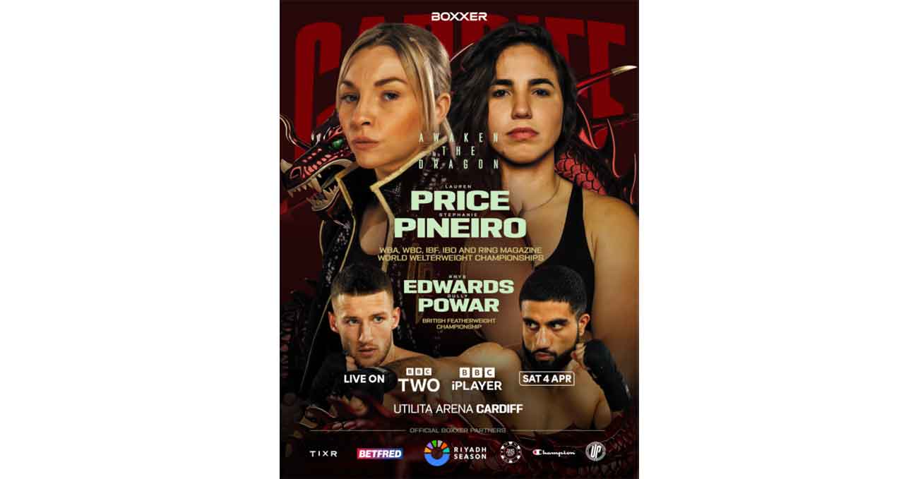 Lauren Price vs Stephanie Pineiro Aquino full fight video poster 2026-04-04