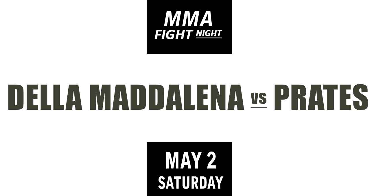 Jack Della Maddalena vs Carlos Prates full fight video UFC Fight Night 275 poster by ATBF