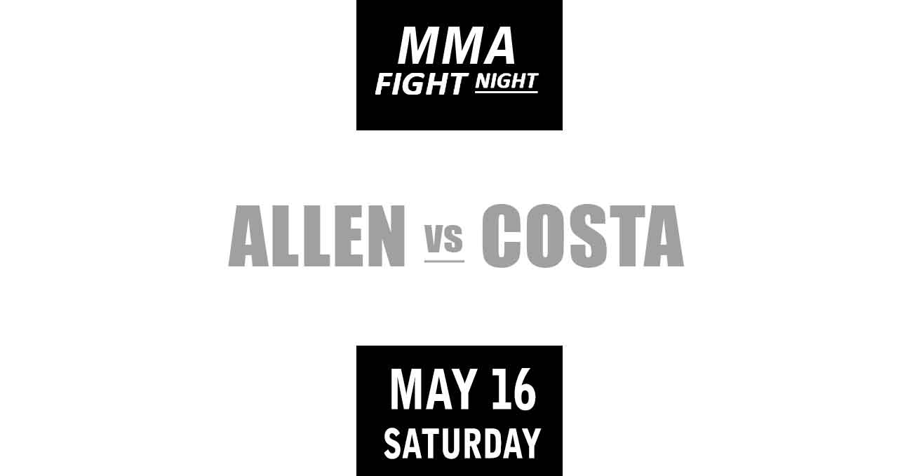 Arnold Allen vs Melquizael Costa full fight video UFC Vegas 117 poster by ATBF