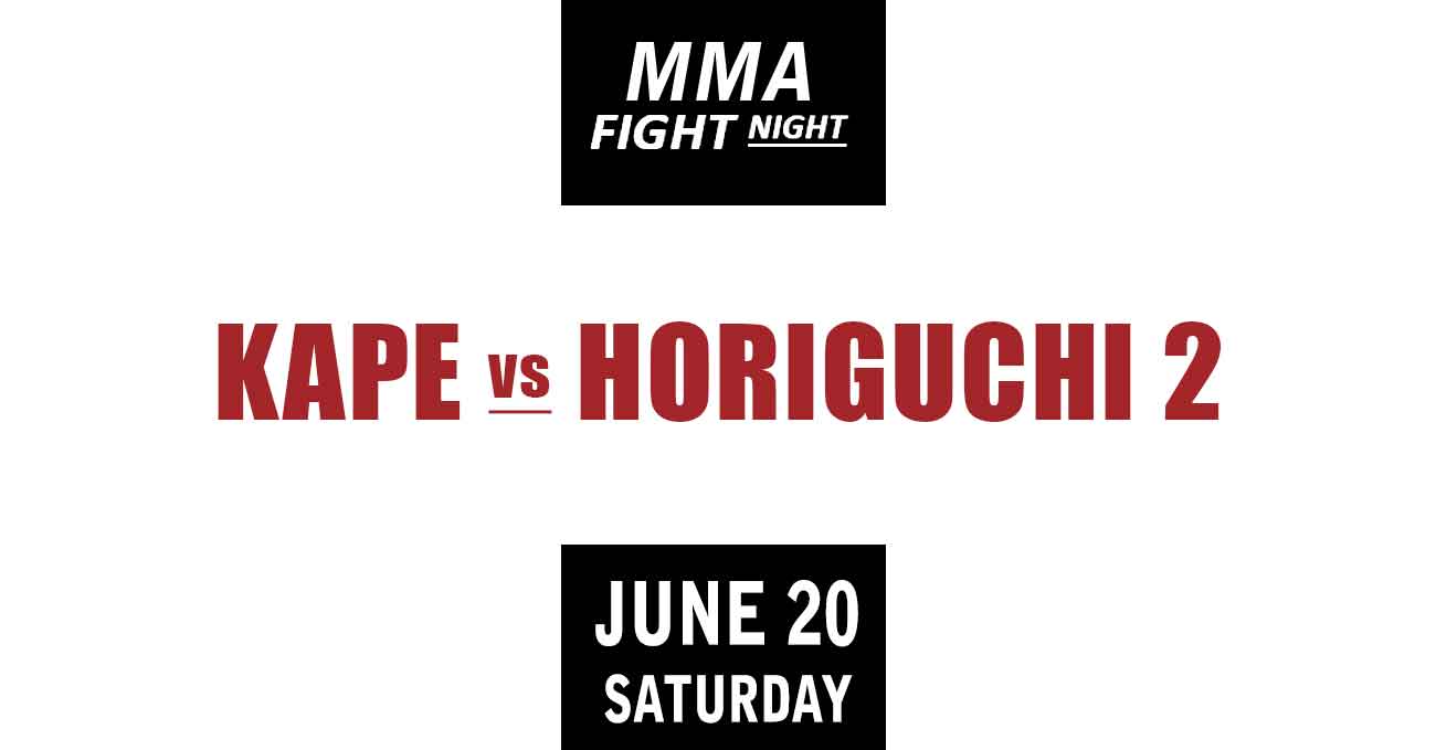 Manel Kape vs Kyoji Horiguchi 2 full fight video UFC Vegas 119 poster by ATBF