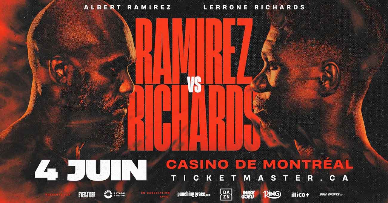 Albert Ramirez vs Lerrone Richards full fight video poster 2026-06-04